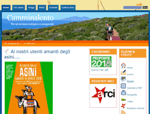 Tablet Screenshot of camminalento.com